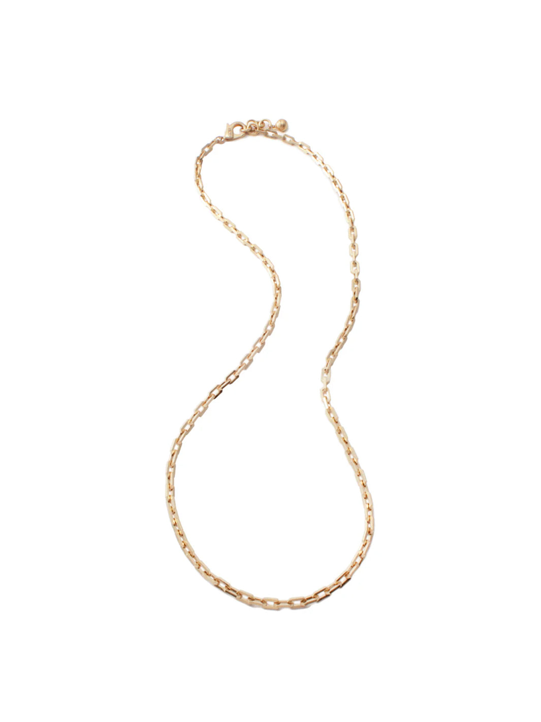 Plaza Edge Link Necklace Base - Long in Gold