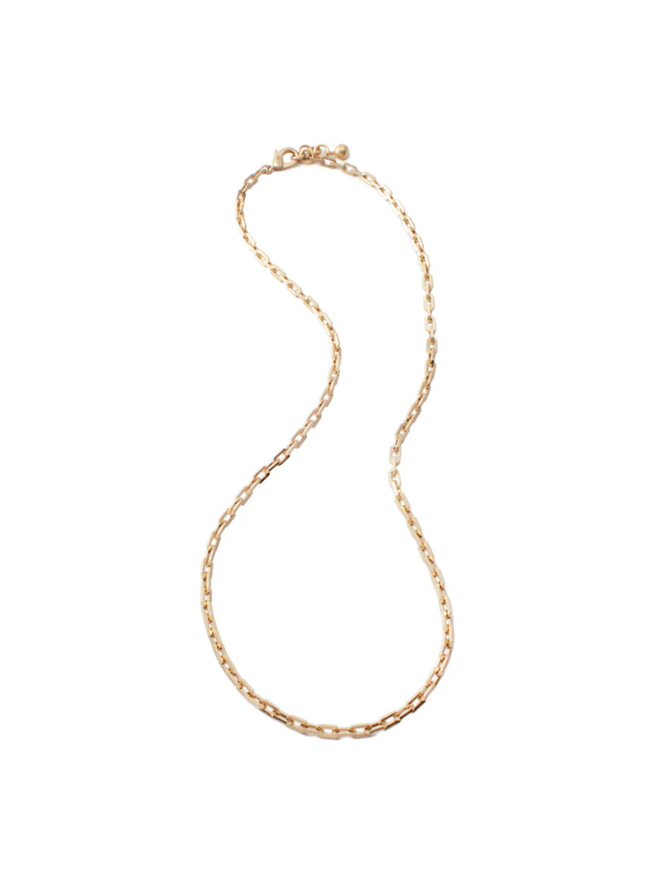 Plaza Edge Link Necklace Base - Long in Gold