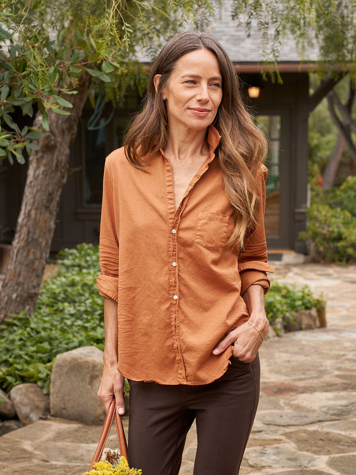 Eileen Relaxed Button-Up in Toffee