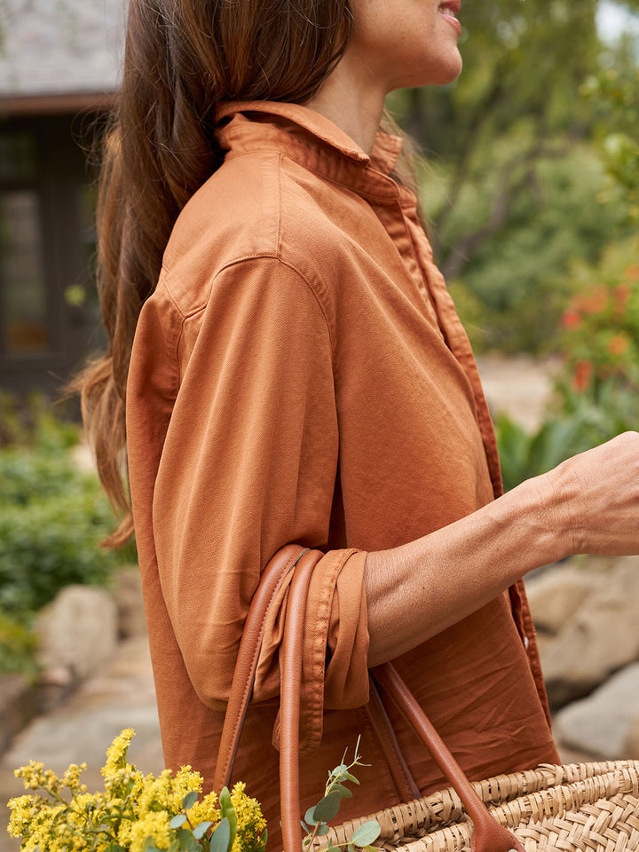 Eileen Relaxed Button-Up in Toffee