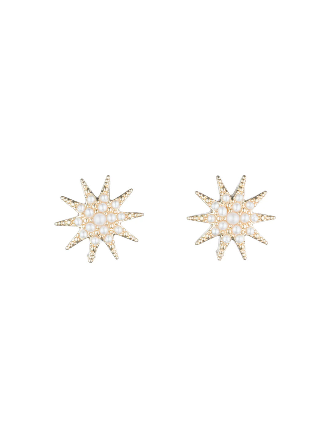 Electra Studs in Gold and Pearl