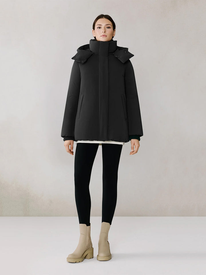 Elmira Cocoon Down Jacket in Black
