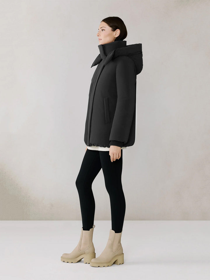 Elmira Cocoon Down Jacket in Black