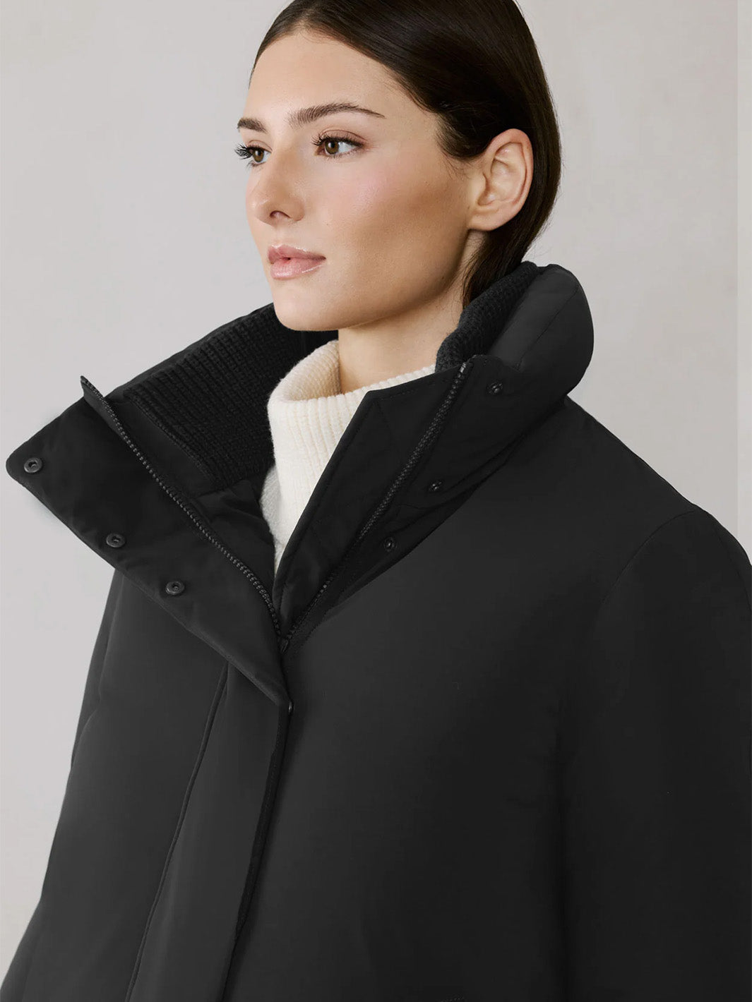 Elmira Cocoon Down Jacket in Black