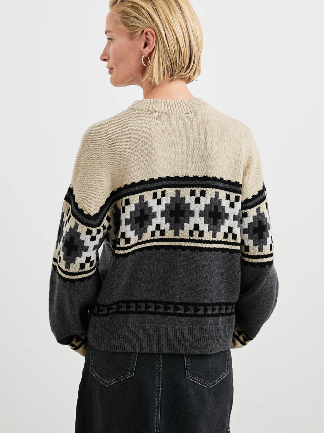 Emma Sweater in Heather Fair Isle