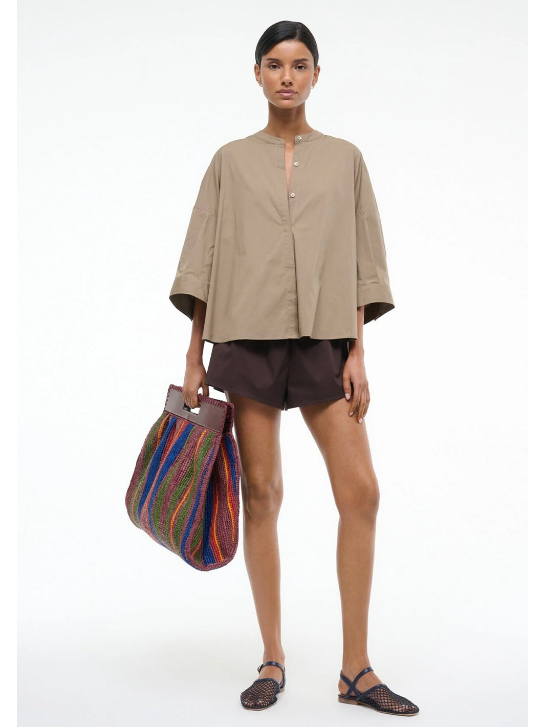 Enzo Top in Taupe