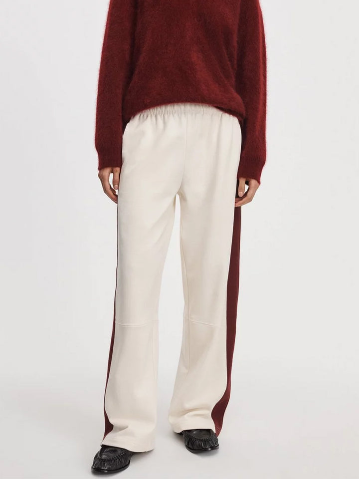 Everyday Terry Track Pant in Dark Red Multi