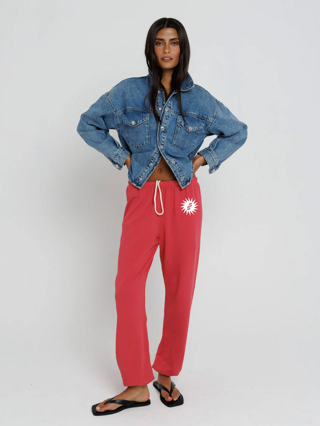 Everyday Sweatpant in Red