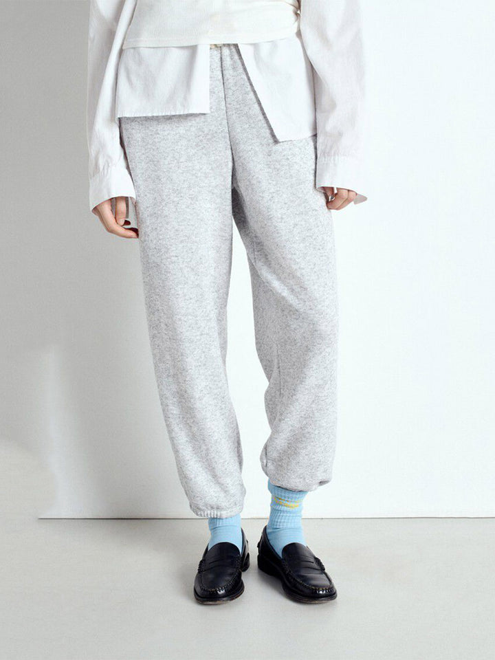 Evona Joggers in Melange Light Grey