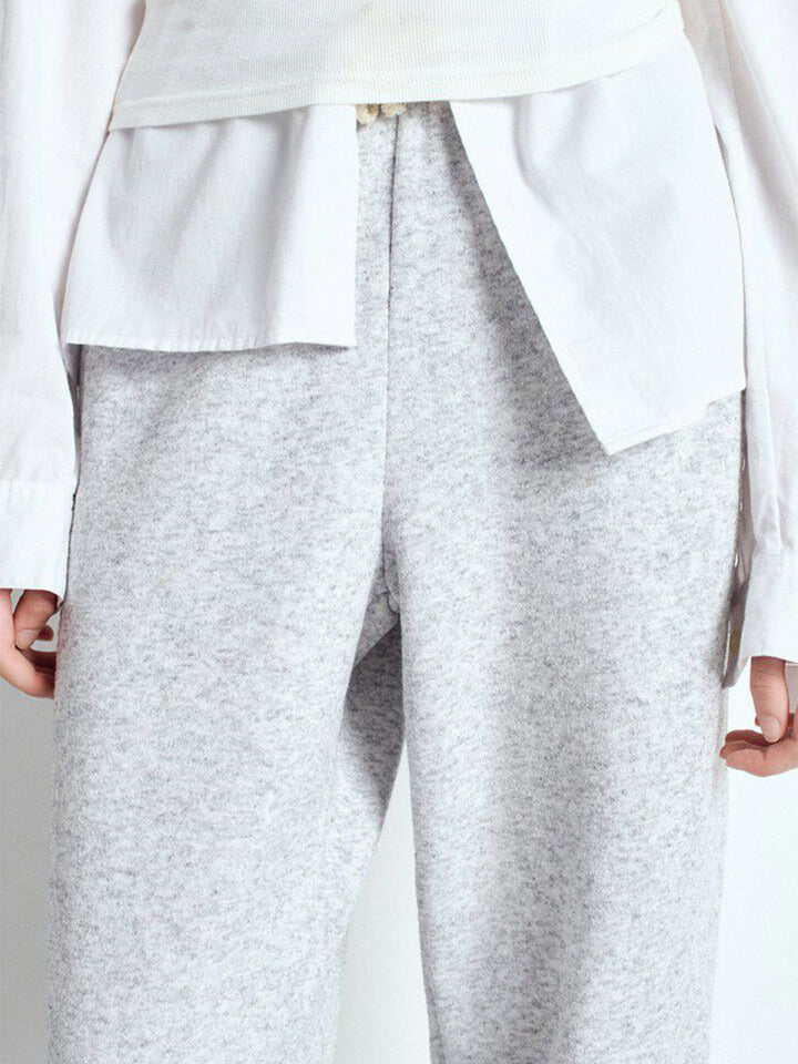 Evona Joggers in Melange Light Grey