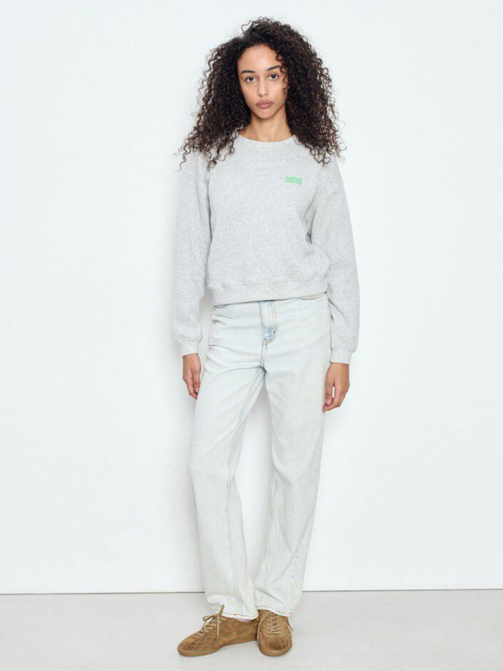 Evona Sweatshirt in Melange Light Grey