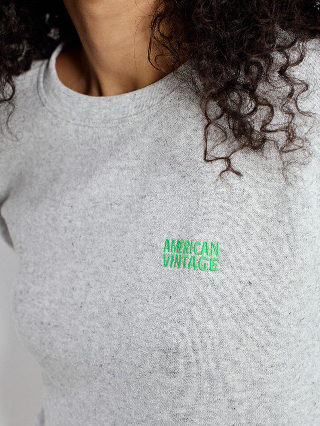 Evona Sweatshirt in Melange Light Grey