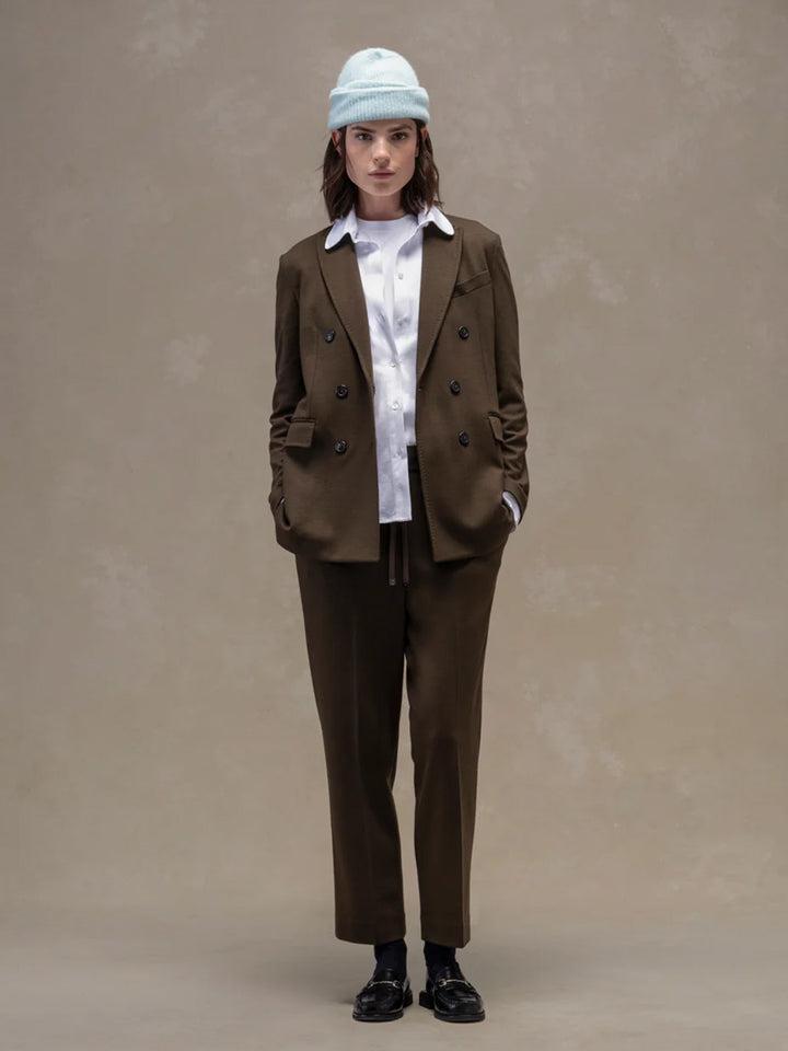 Luxury Carrot Trouser in Dark Forest