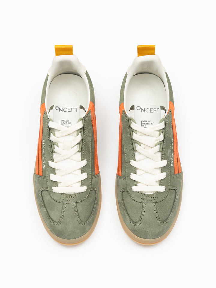 Fez Court Sneaker in Dark Olive