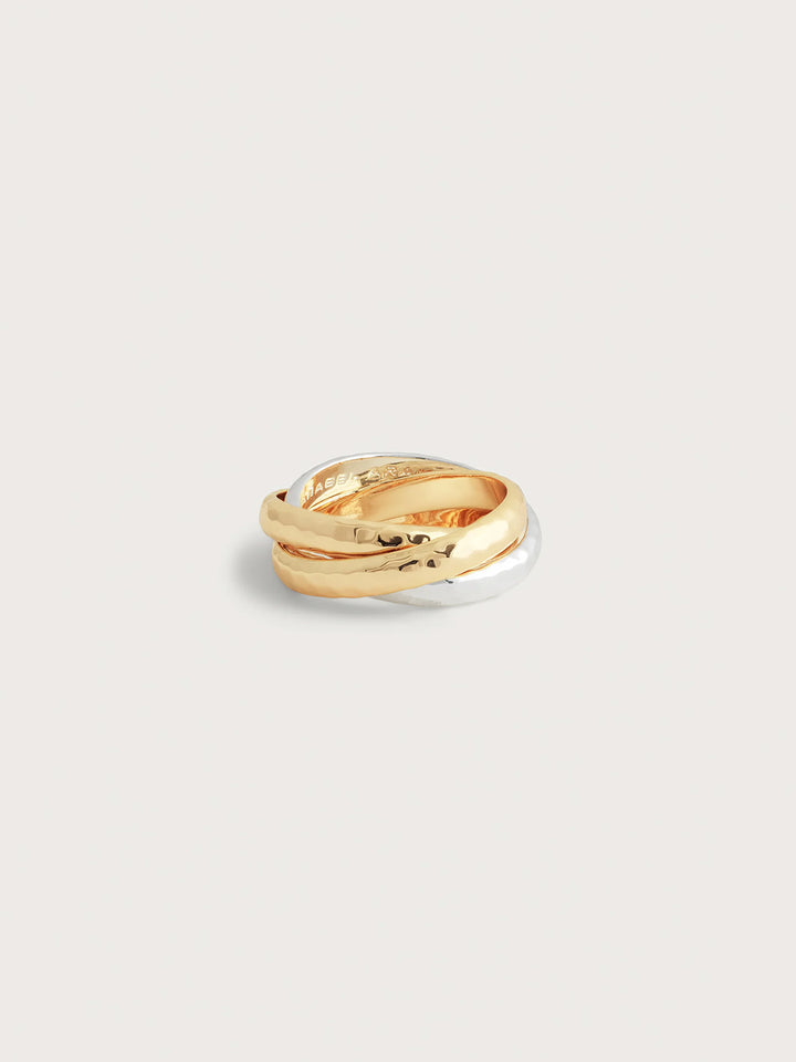 Farrier Triple Band Ring in Two Tone