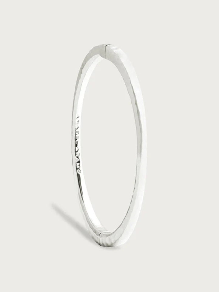 Farrier Thin Hinged Bangle, Silver