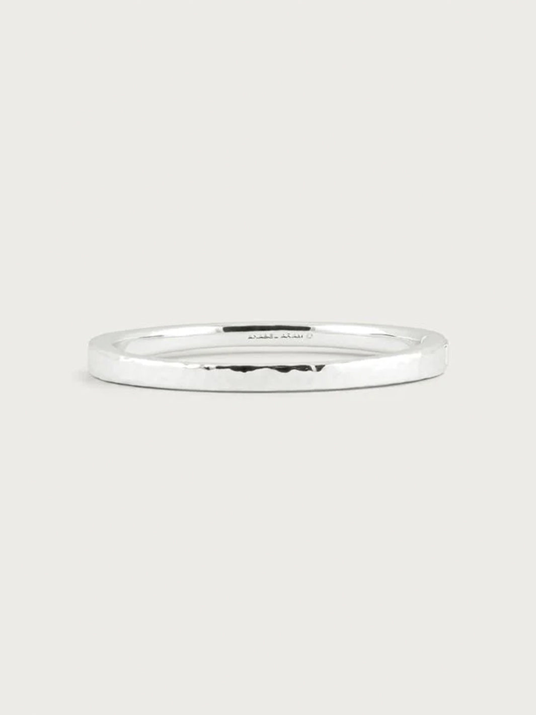 Farrier Medium Hinged Bangle in Silver