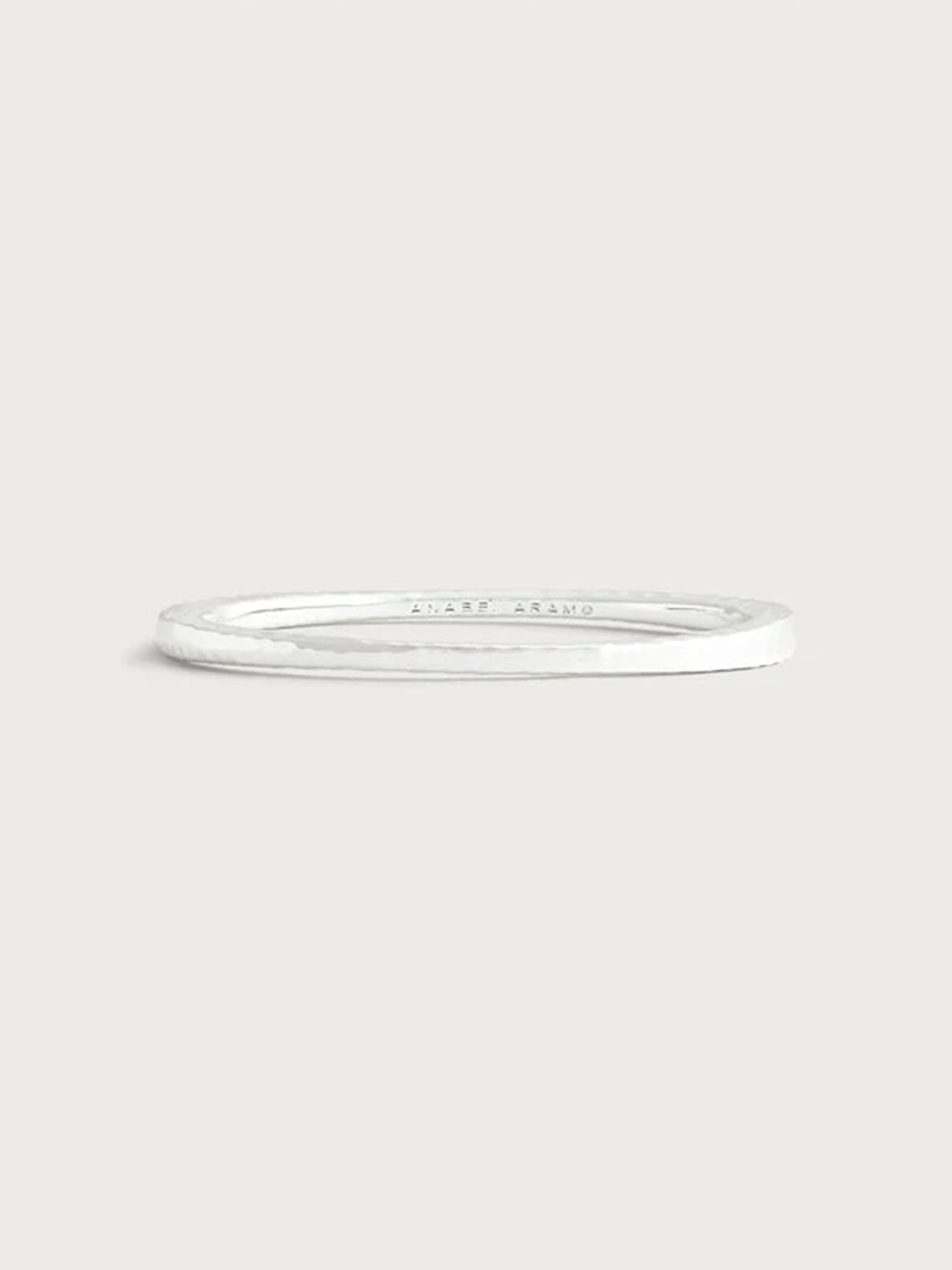 Farrier Thin Hinged Bangle, Silver