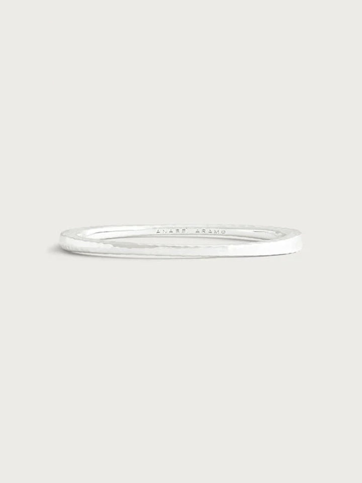 Farrier Thin Hinged Bangle, Silver