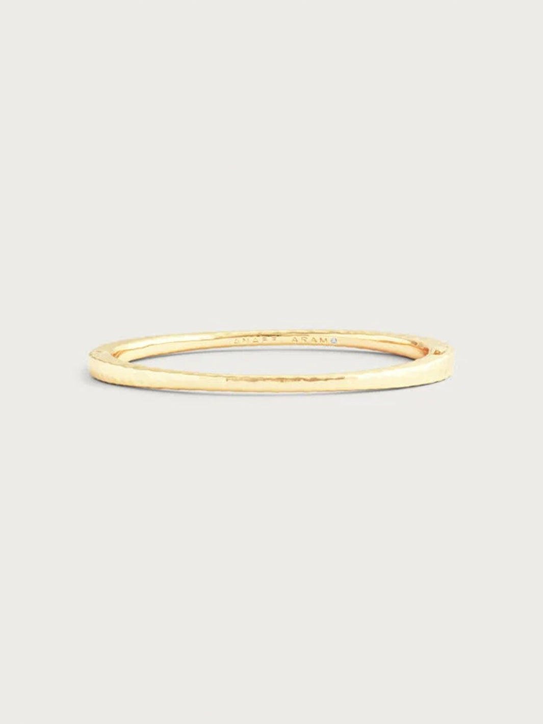 Farrier Thin Hinged Bangle, Gold