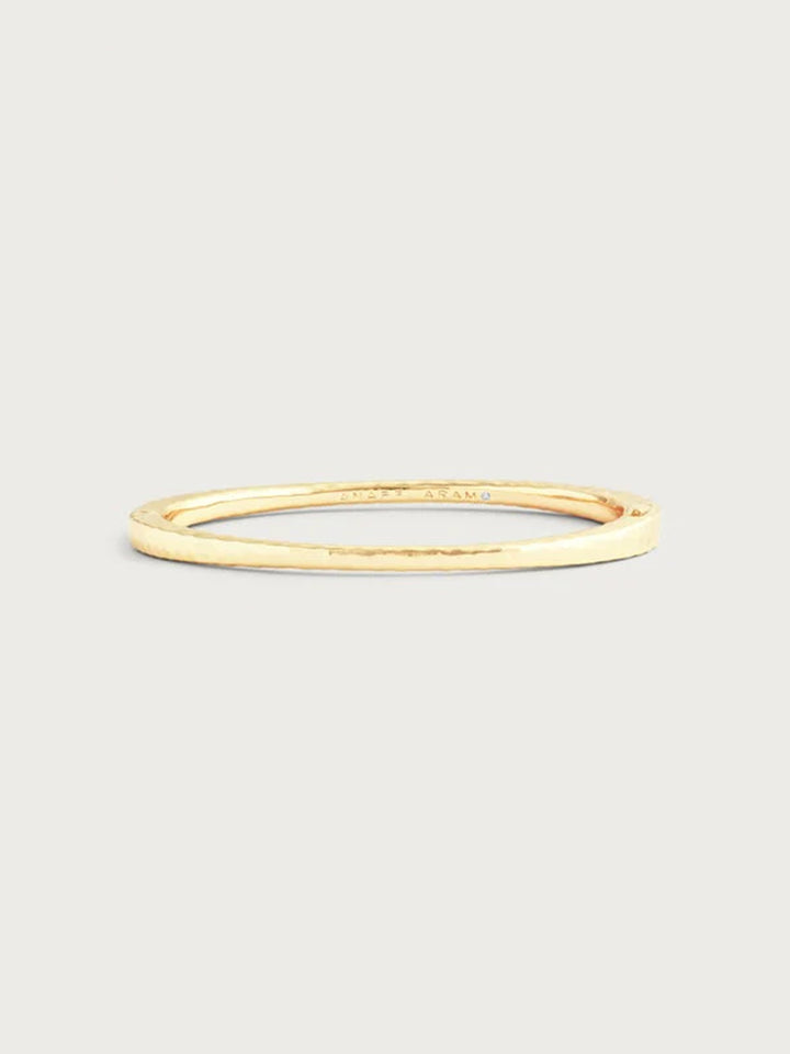 Farrier Thin Hinged Bangle, Gold
