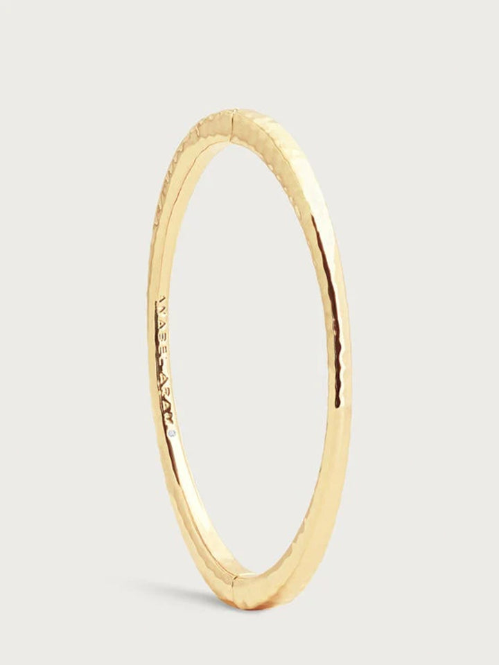 Farrier Thin Hinged Bangle, Gold
