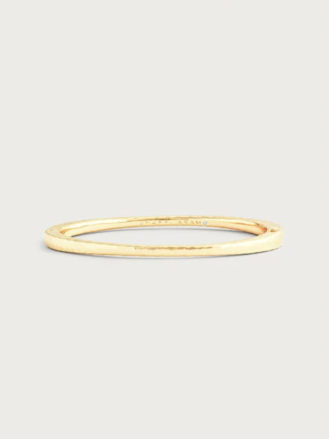 Farrier Thin Hinged Bangle, Gold