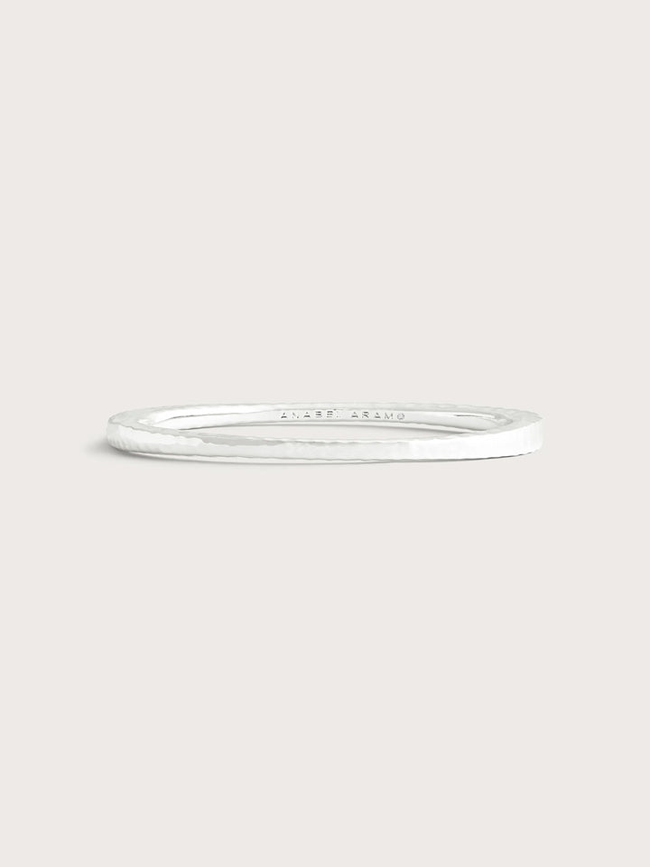 Farrier Thin Hinged Bangle in Silver
