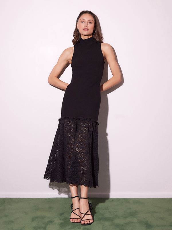 Liana Lace Dress in Black