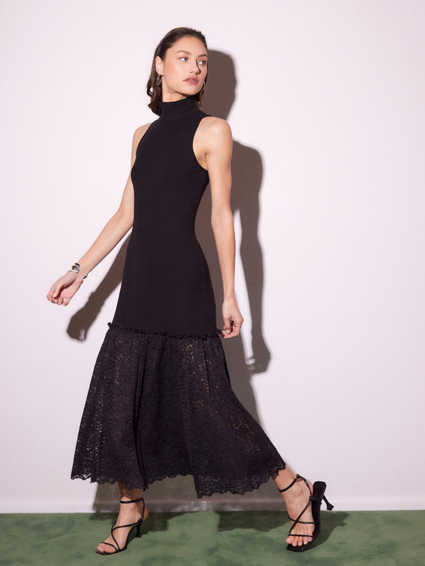 Liana Lace Dress in Black