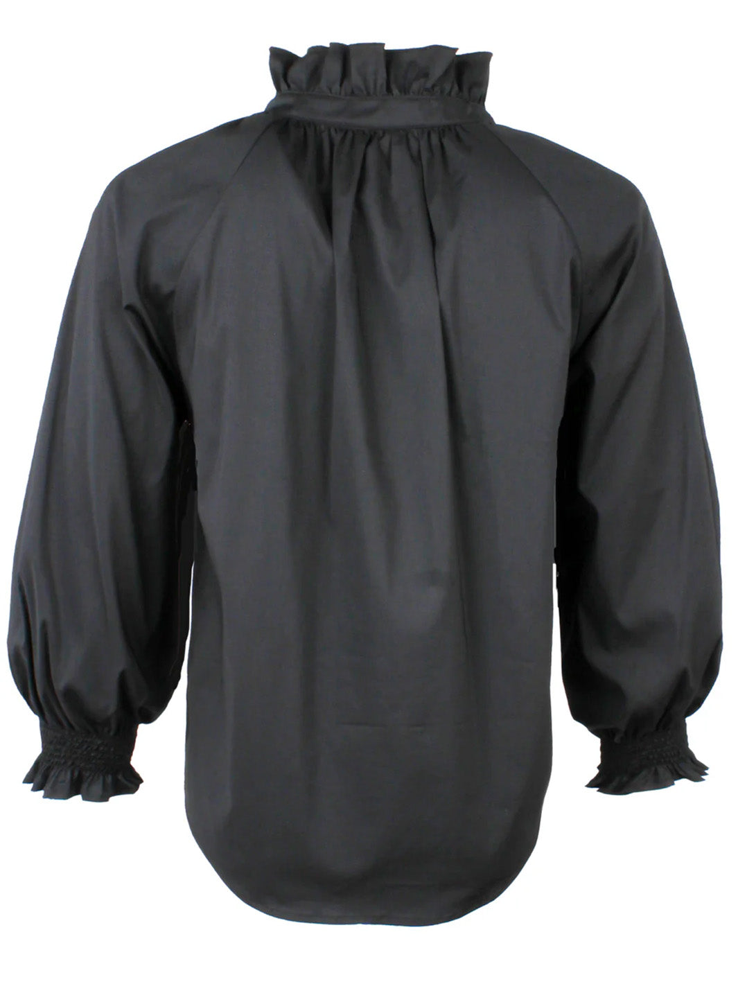 Fiona Ruffle Shirt in Black