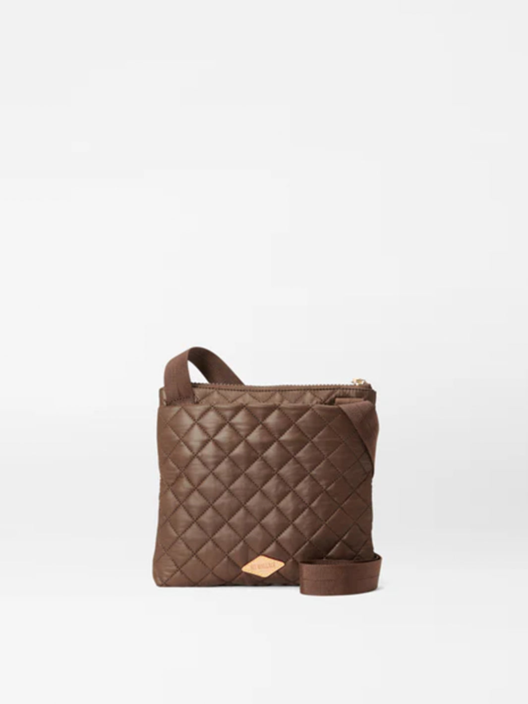 Metro Flat Crossbody in Walnut