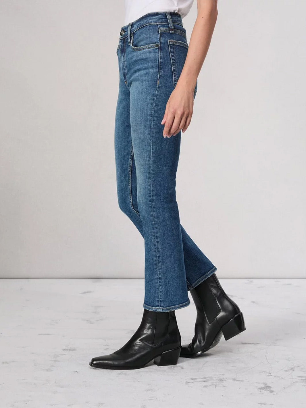 Flexi Peyton Ankle Bootcut Jean in Willow