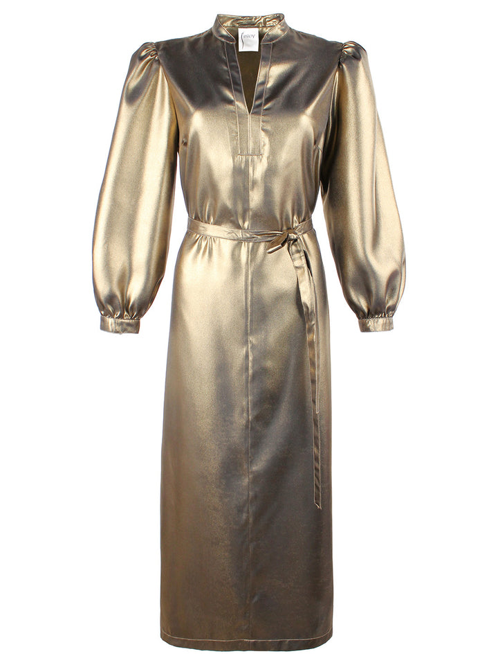 Franchesca Dress in Antique Gold