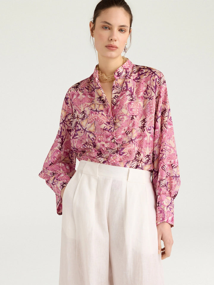 Franklin Shirt in Begonia/Purple