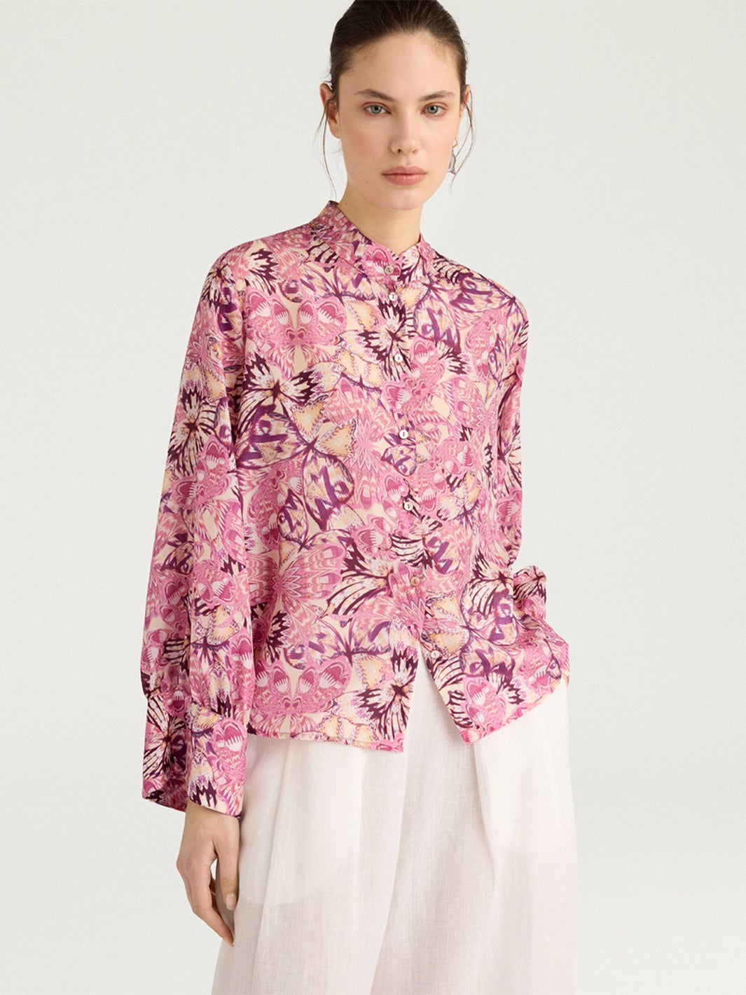 Franklin Shirt in Begonia/Purple