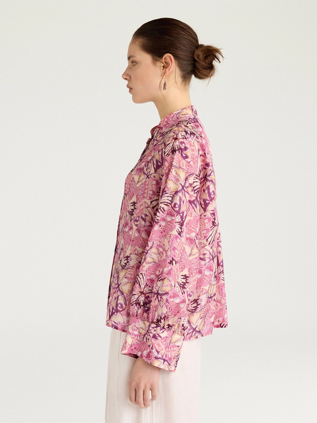 Franklin Shirt in Begonia/Purple