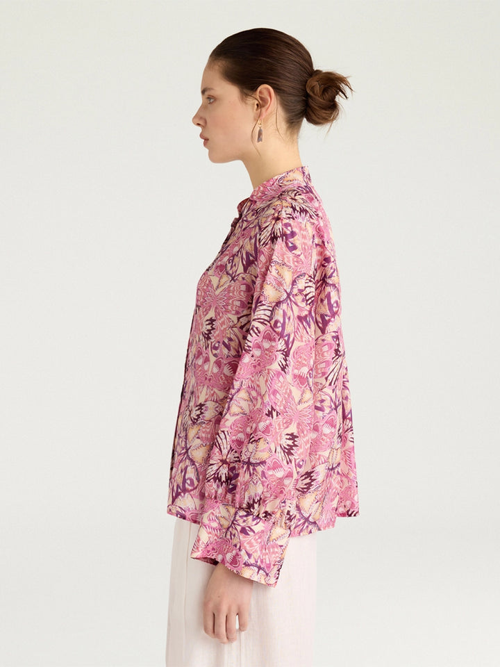 Franklin Shirt in Begonia/Purple