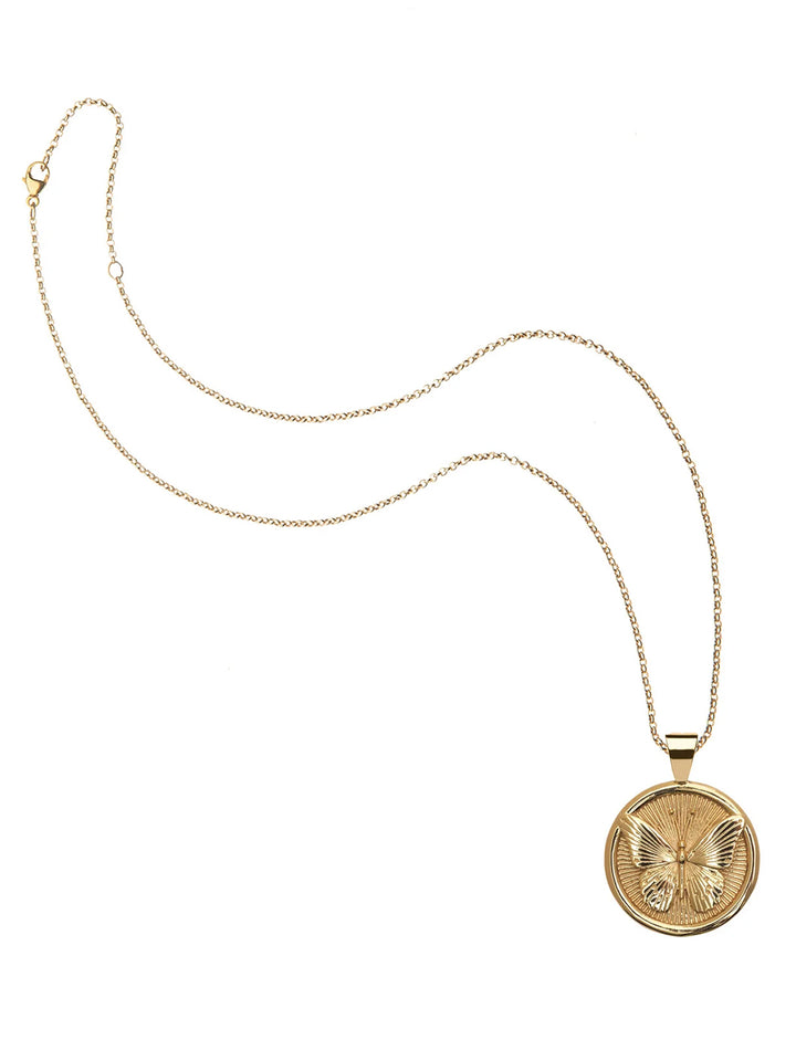 FREE JW Small Pendant Coin and Chain in Gold