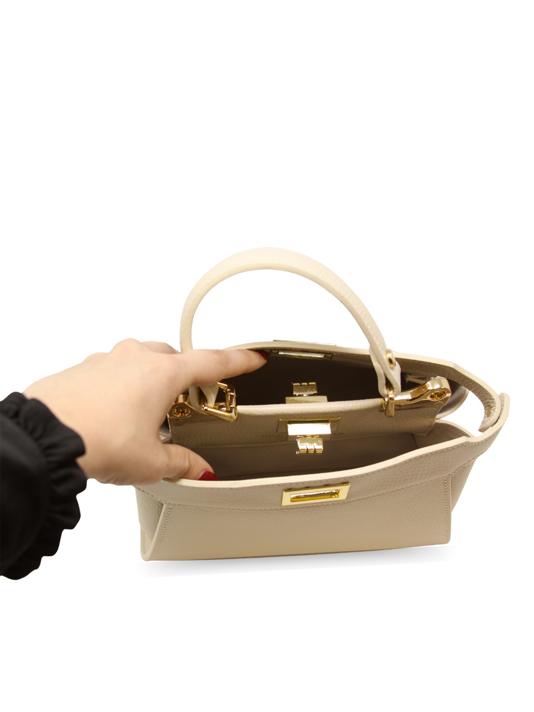 Italian Leather Bag in Camel