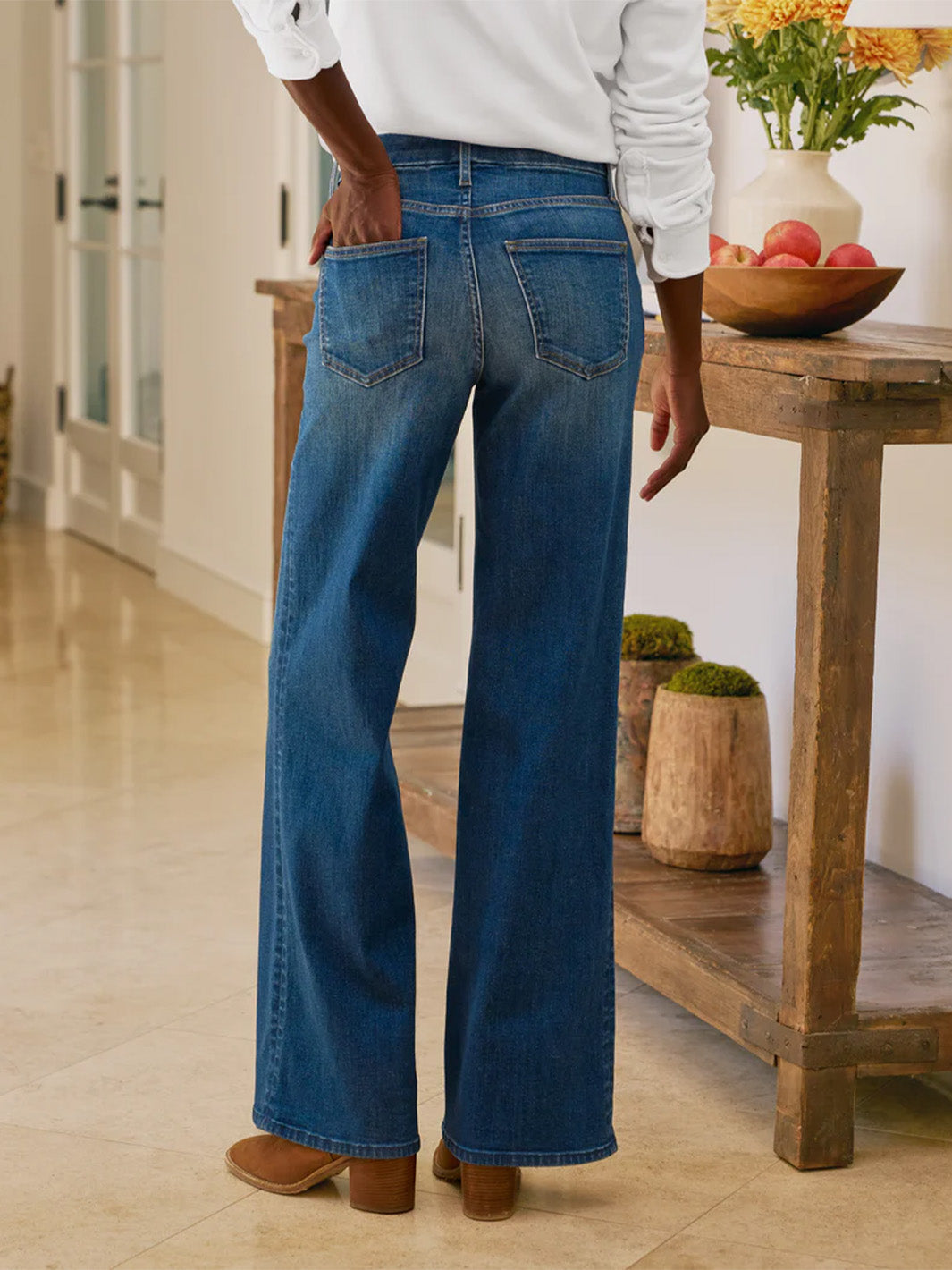 Galway 32" Full-Length Wide-Leg Jean in 1999 Wash