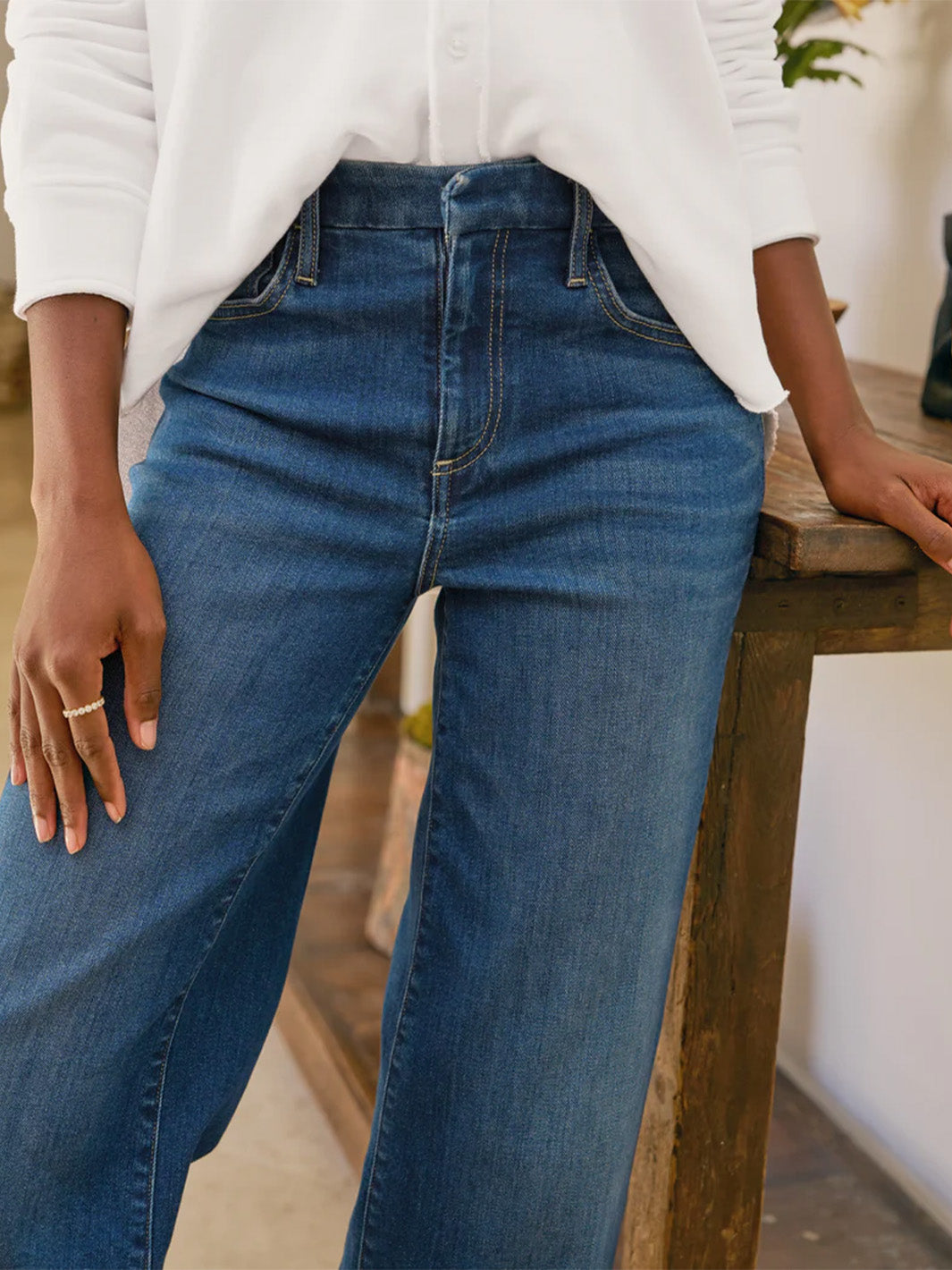 Galway 32" Full-Length Wide-Leg Jean in 1999 Wash