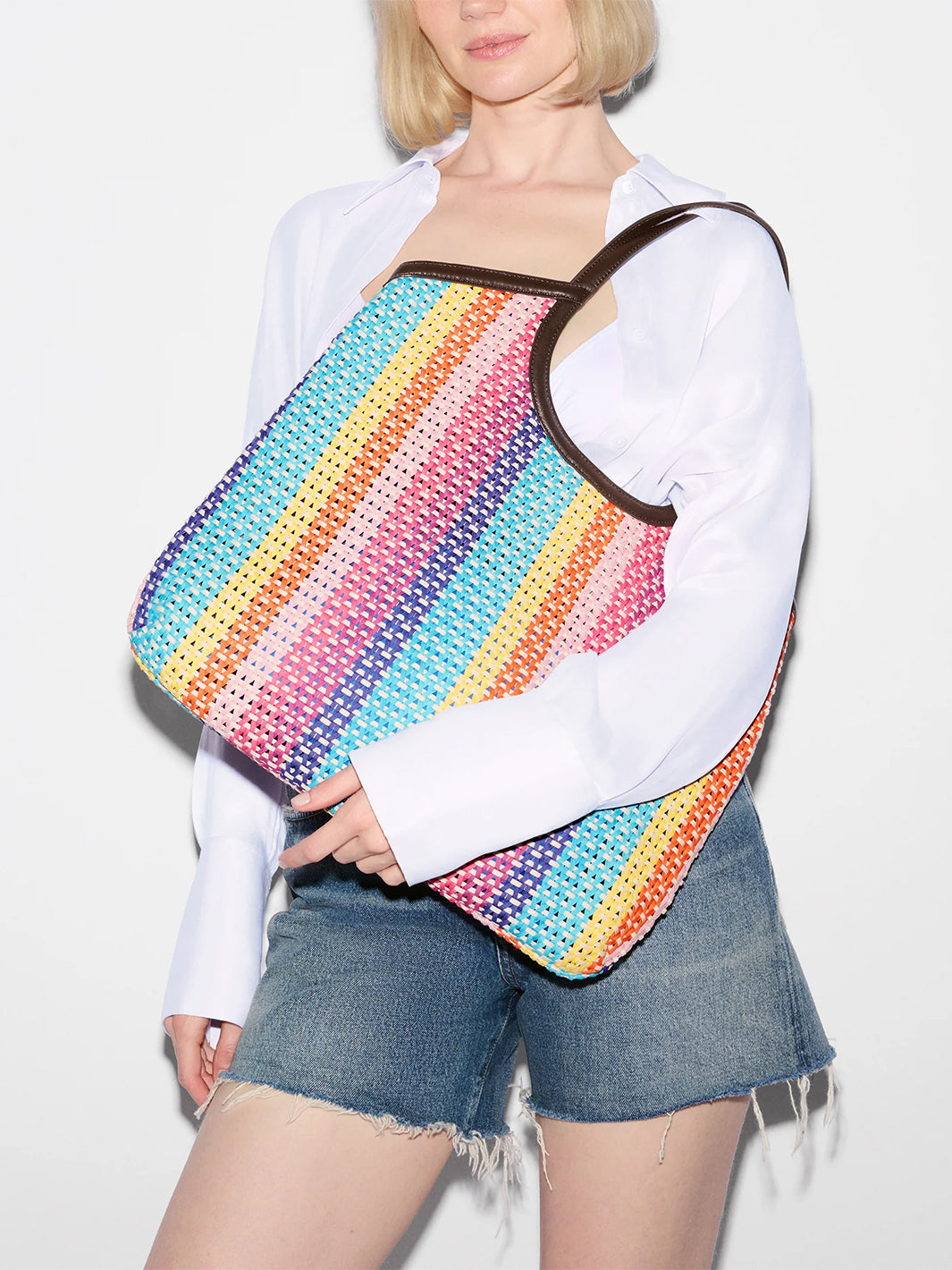 Large Georgica Tote in Feria Stripe