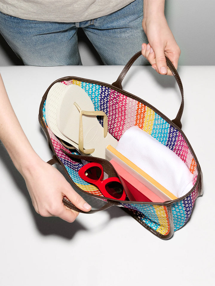 Georgica Open Tote in Feria Stripe
