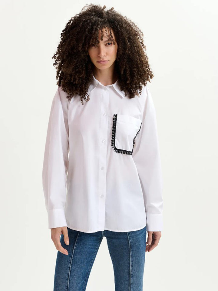 Get Embellished Shirt in White