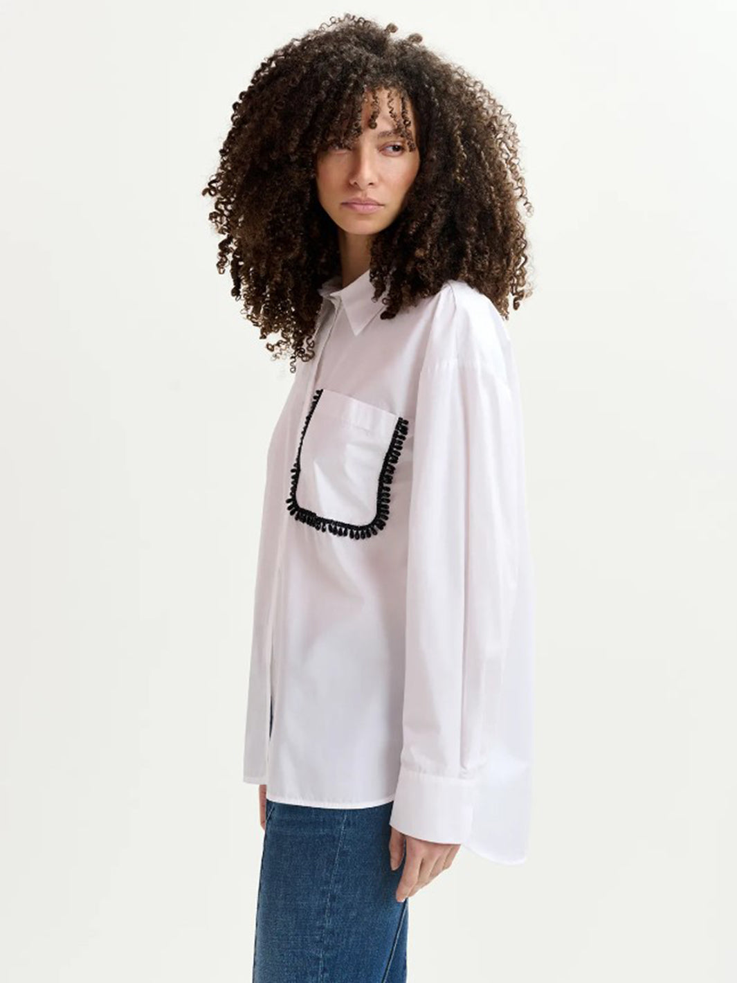 Get Embellished Shirt in White