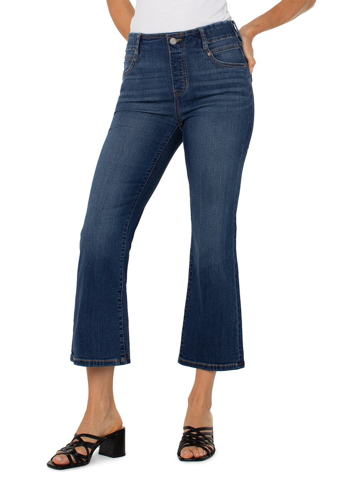 Gia Glider Crop Flare in Bonelli