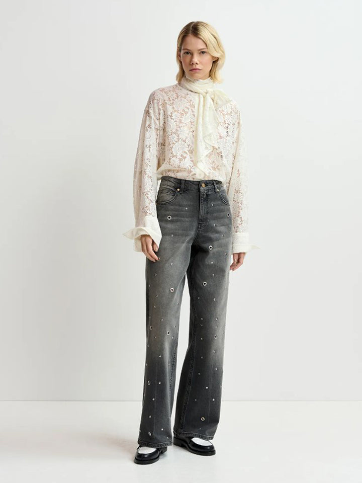 Giles Lace Shirt in White