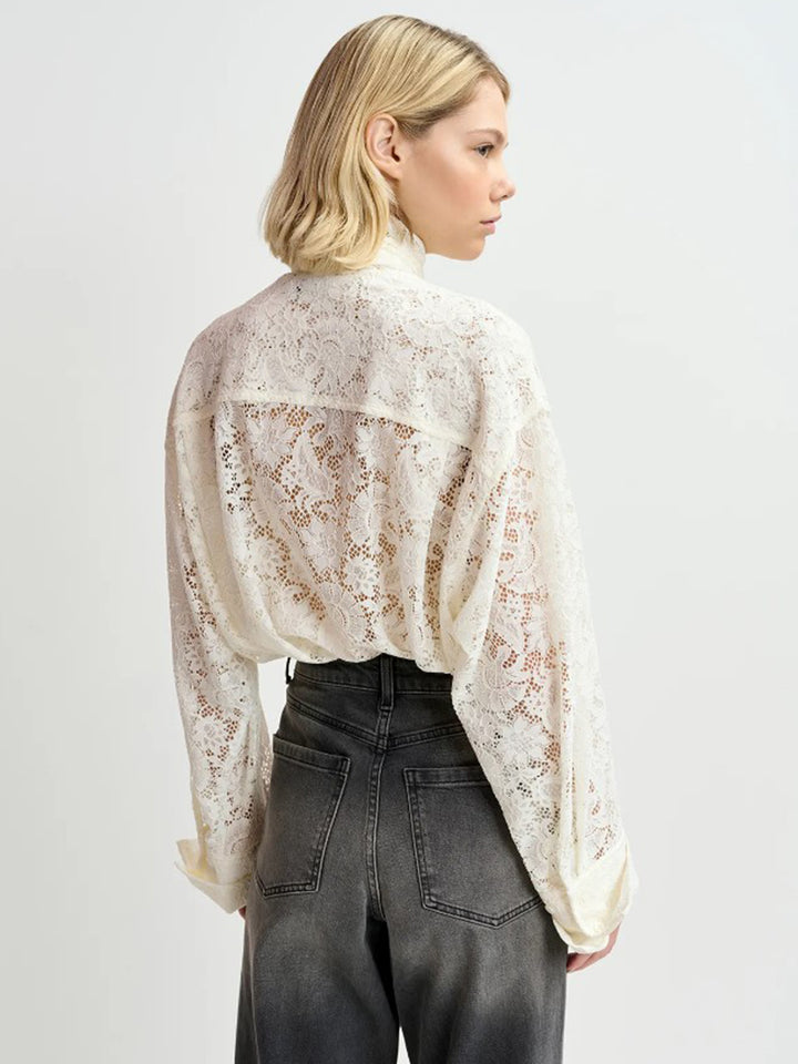 Giles Lace Shirt in White