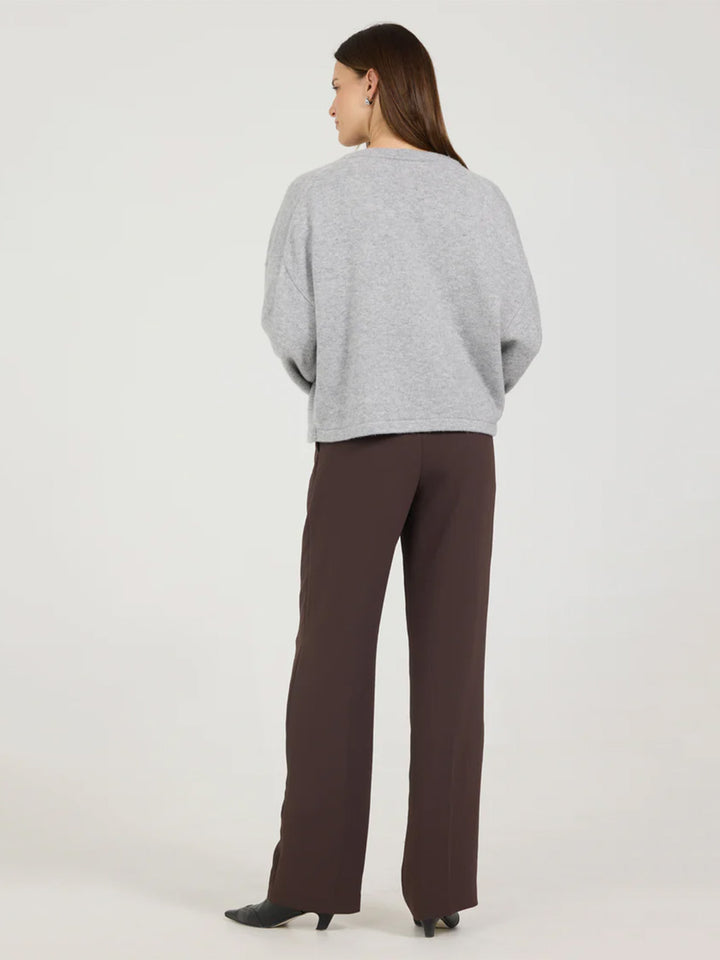 Giselle Cashmere Cardigan in Heather Grey